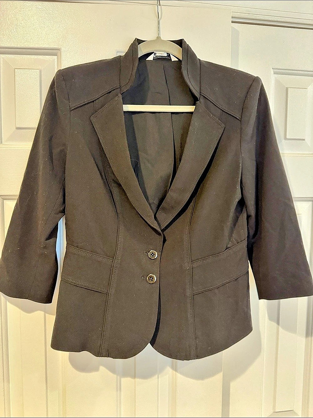 White House Black Market Black Blazer Size 6 Like New